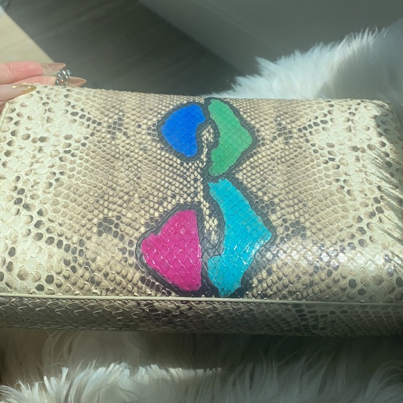 SOLD - EXTRA RARE 🌈 Python YSL Saint Laurent Kate Bag - Picture 6 of 7
